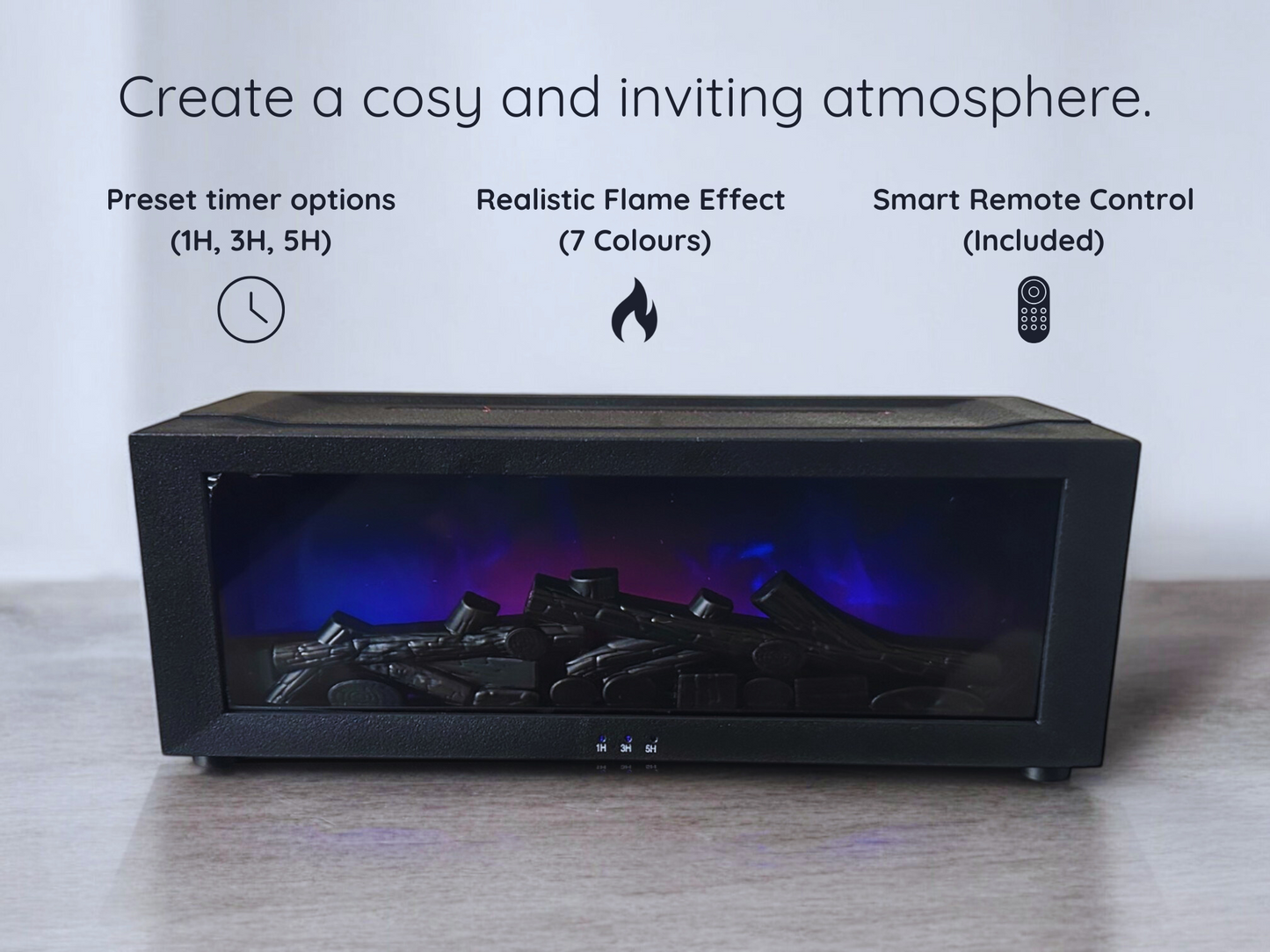 Fireplace Diffuser Black