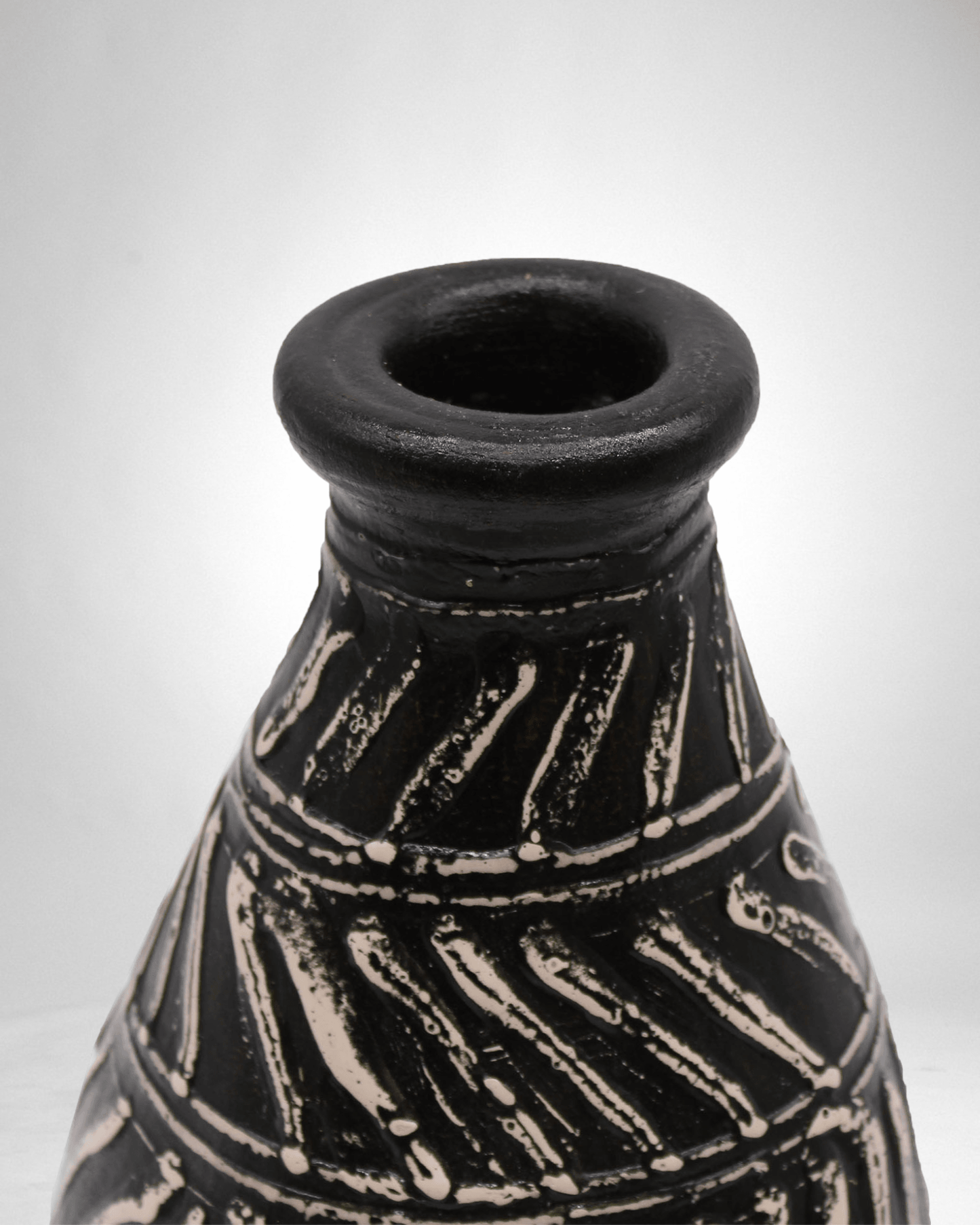 Greek Taper Vase - Chocolate