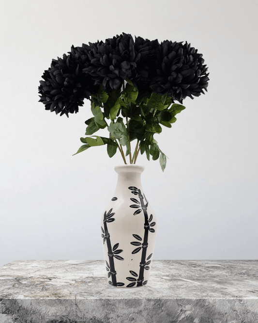 Mzuri Chrysanthemum – Black (Pack of 6)