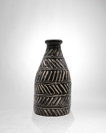 Greek Taper Vase - Chocolate