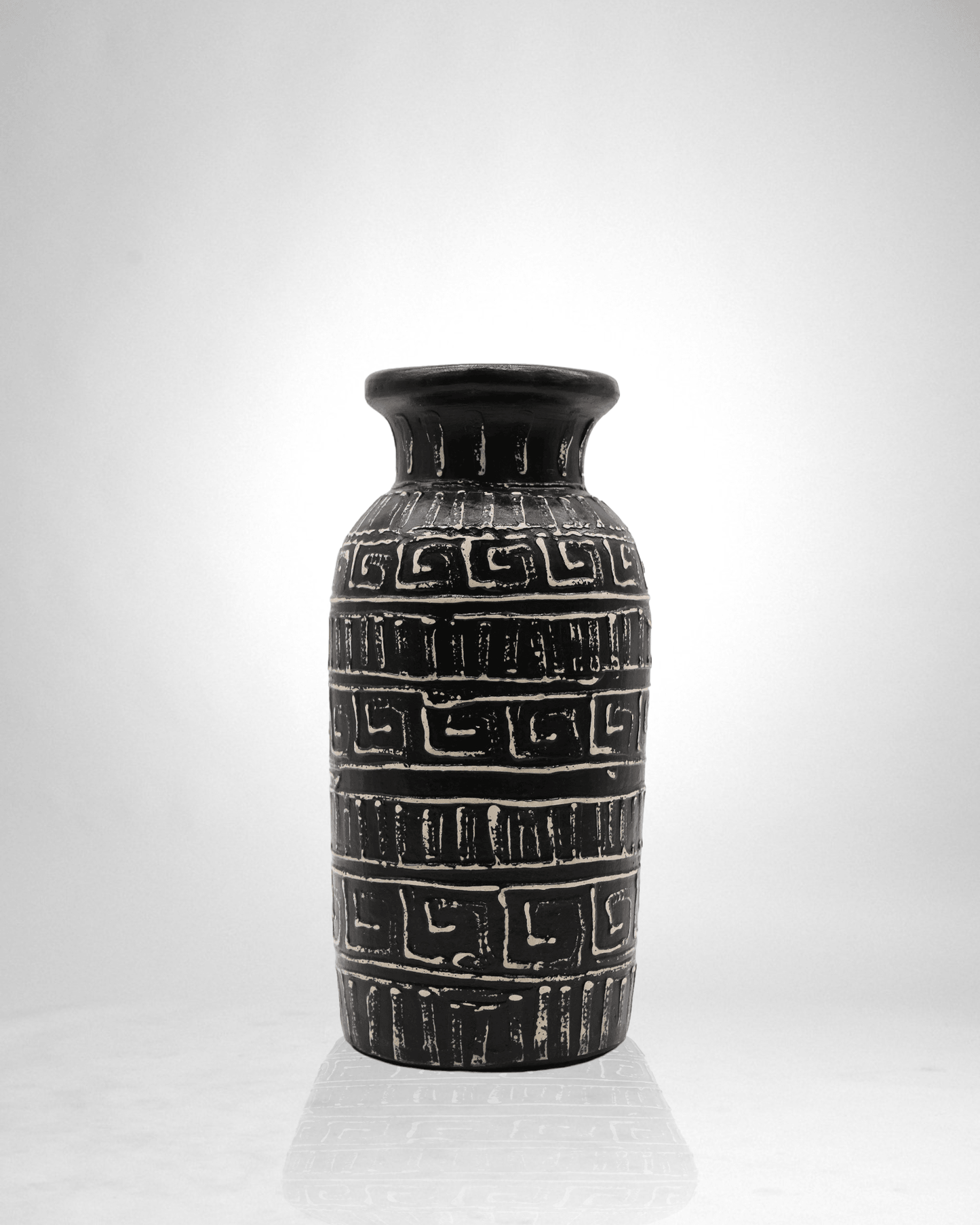 Greek Straight Vase - Chocolate