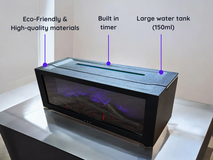 Fireplace Diffuser Black